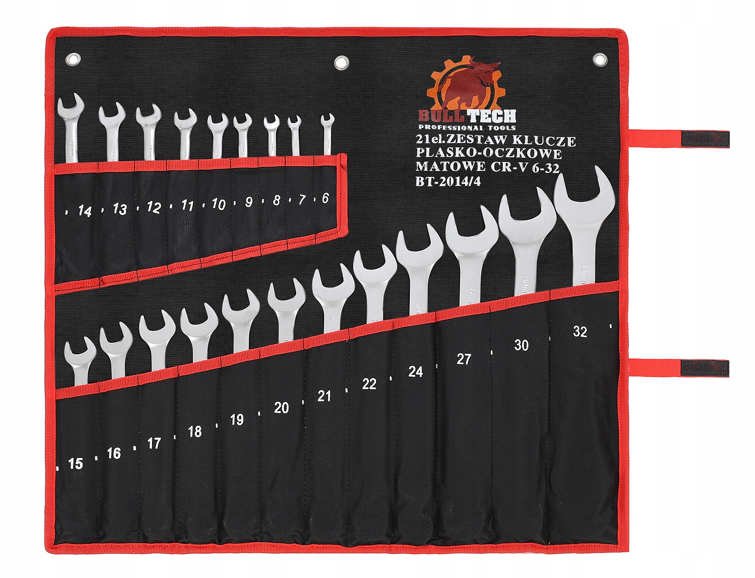 KLUCZE PŁASKIE OCZKOWE 6-32 ZESTAW KLUCZY PŁASKICH DUŻY KOMPLET KLUCZY 21EL Kod producenta Zestaw komplet 21e.