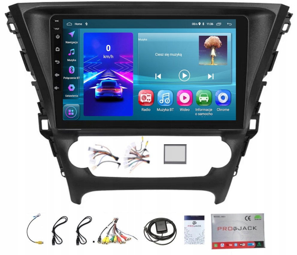 Rádio Navigácia Gps Toyota Avensis 2015-2018 Carplay Android Auto 2GB 64GB