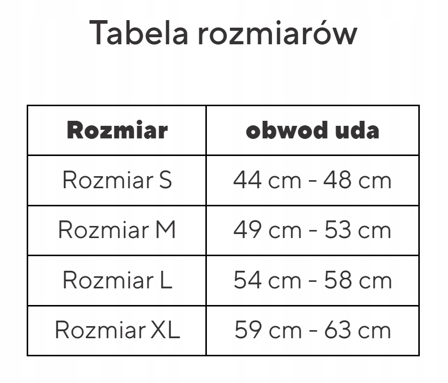 NEOPRENOWA OPASKA UCISKOWA NA UDO KOMPRESYJNA Stan opakowania oryginalne