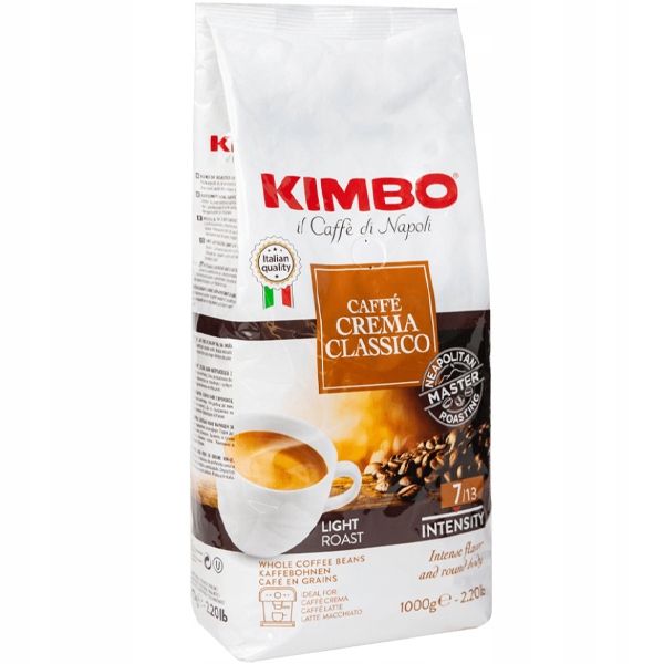Levně Káva zrnková Kimbo Caffe Crema Classico 1 kg Dárek videokniha