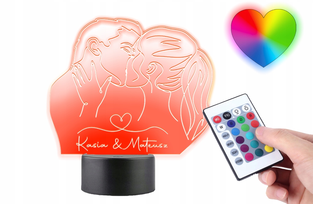 Statuetka Prezent na Walentynki Grawer Plexido