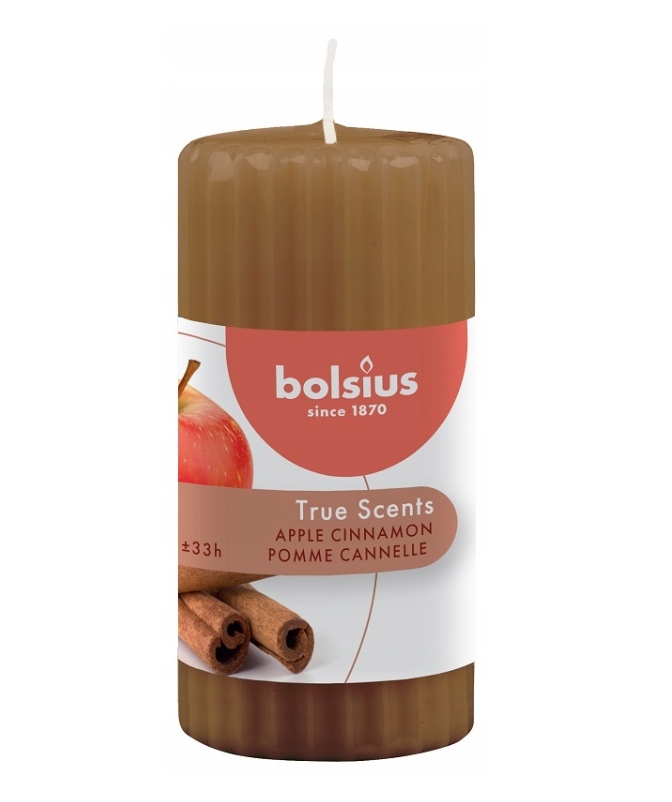 

Świeca Pieńkowa walec jabłko cynamon Bolsius 12cm
