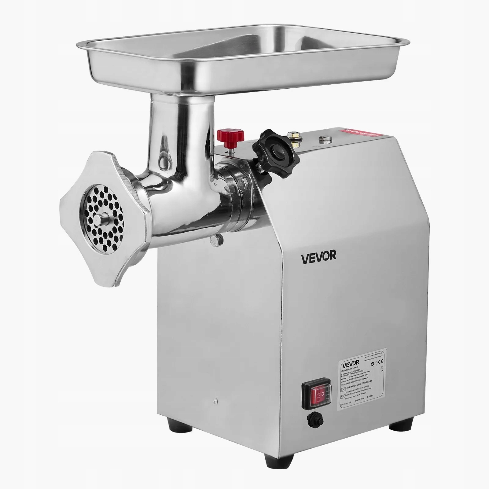 Elektrický mlynček na mäso 4,2 kg/min 1100 W, oceľ a klobásy