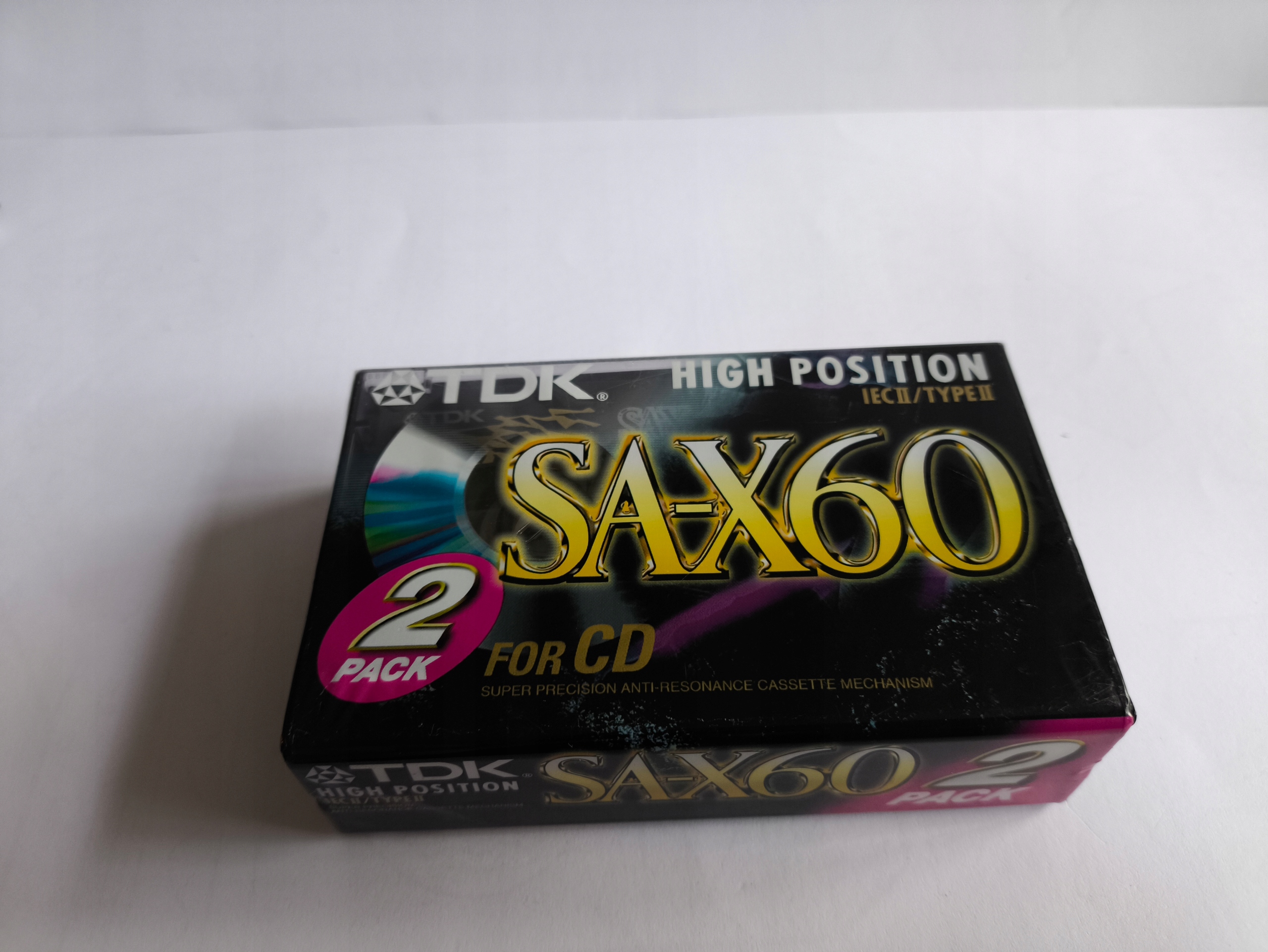 Balení 2 ks (2 kazety) Tdk SA-X60 Nos fólie SA-X60 *2092