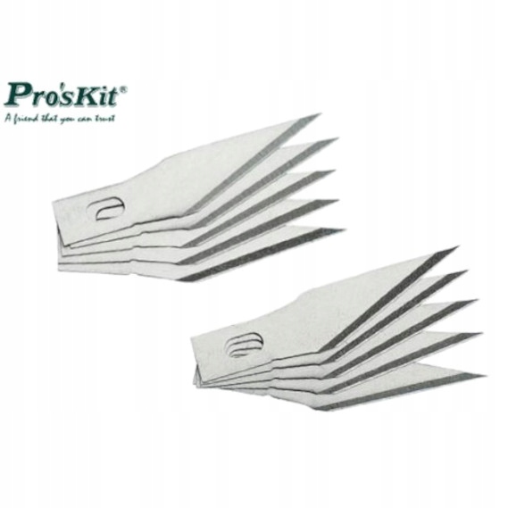 Nóż precyzyjny skalpel mały zapasowe ostrza 10szt.