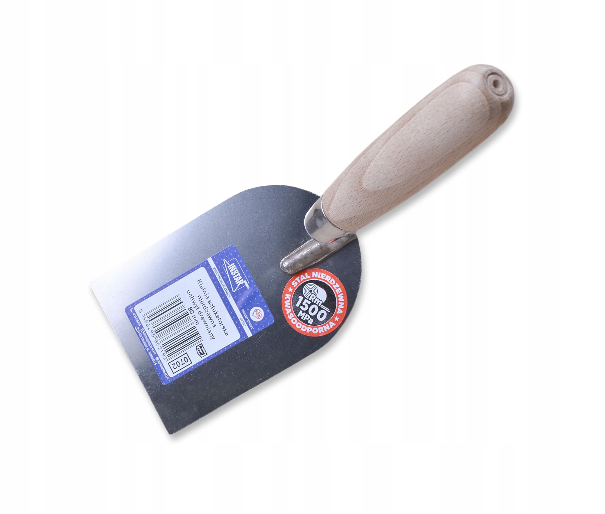 KIELNIA SZTUKATORSKA NIERDZEWNA 80 MM UCHWYT DREWNIANY POLSKI PRODUKT Typ kielnia