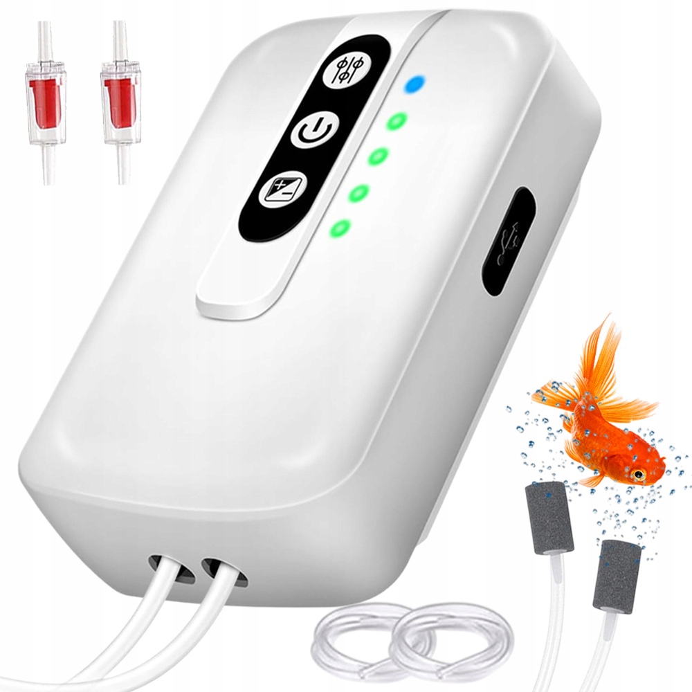 Levně Regulovatelná Provzdušňovací Pumpa Provzdušňovač Pro Akvárium 2000MAH