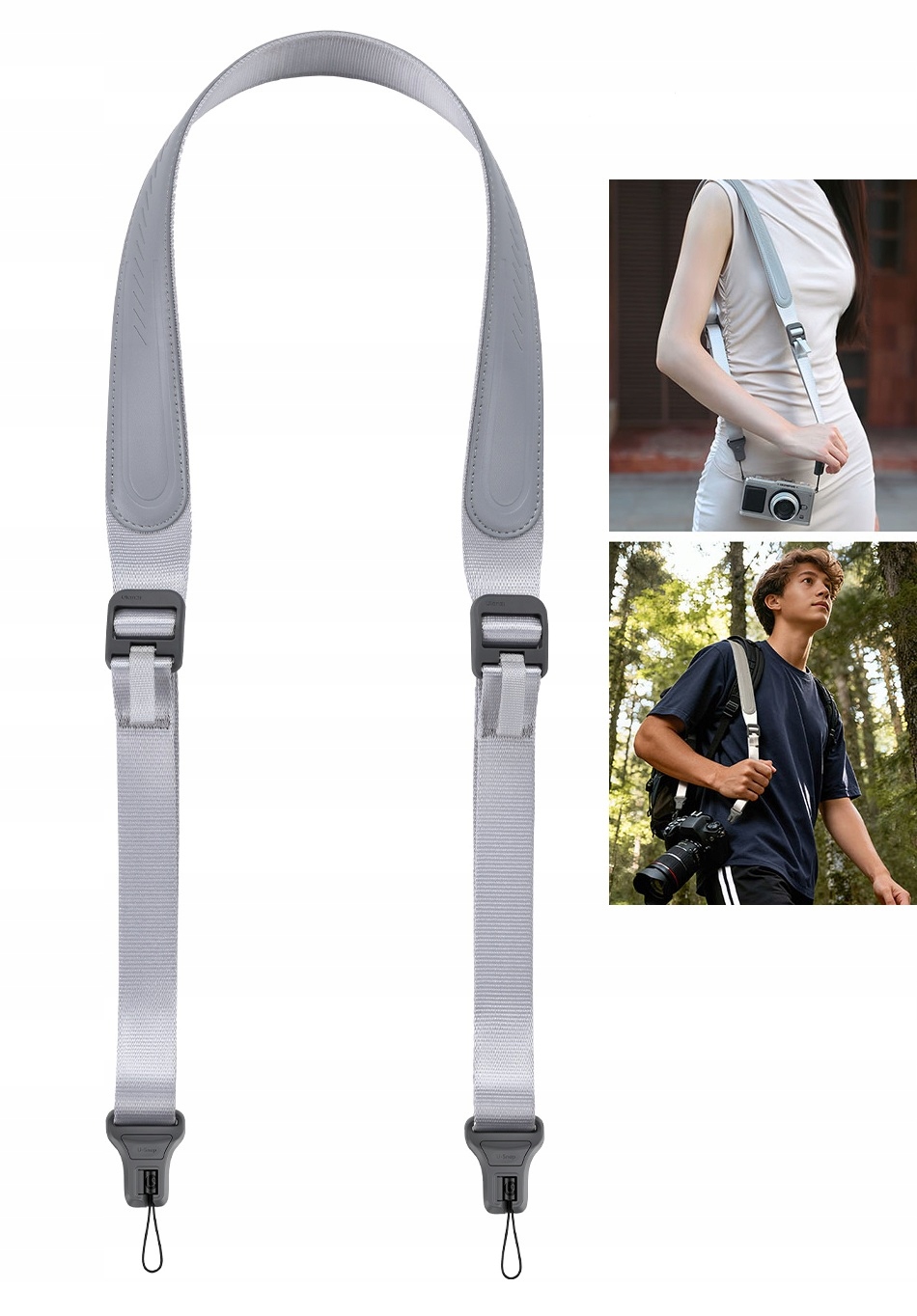 Pásek na krk Rameno Anti-Tangle U-Snap do 60 kg pro fotoaparát Dslr Ulanzi CSS1