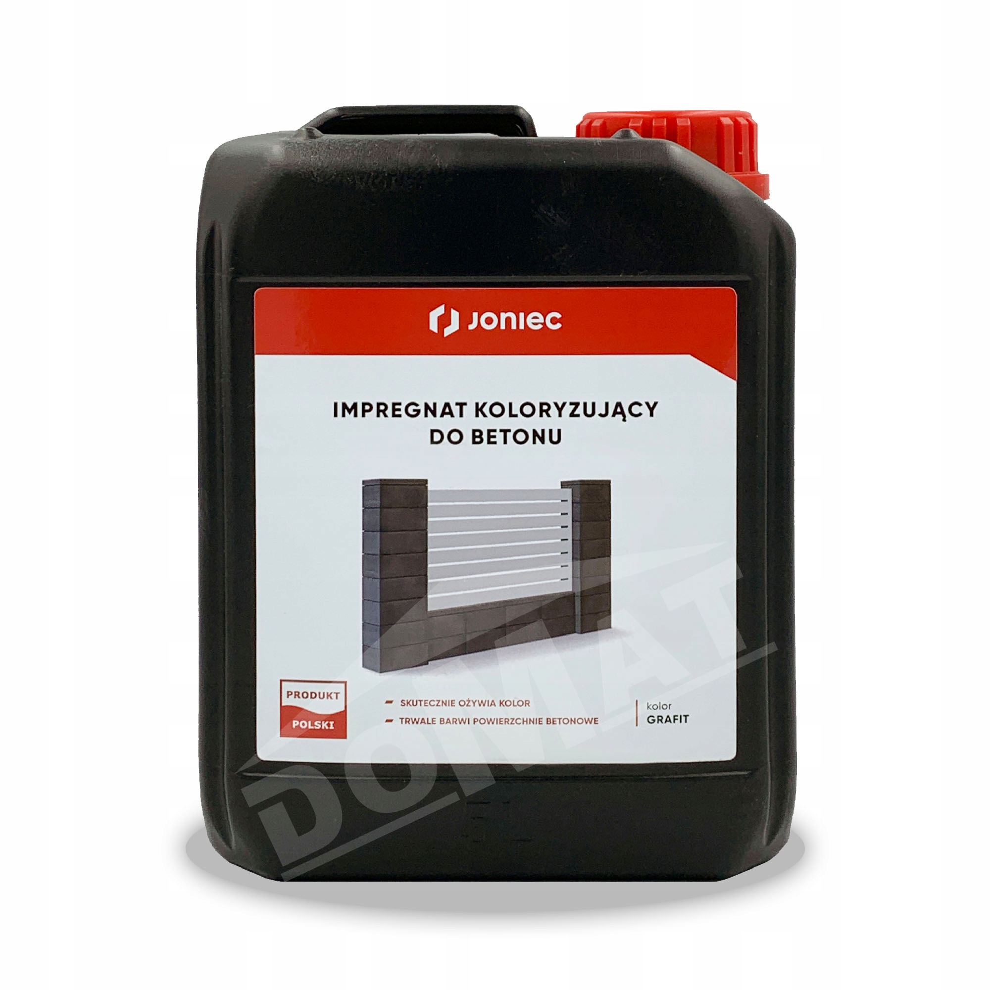 Joniec Impregnat Koloryzujący Do Betonu Kostki Ogrodzeń Grafit 5L