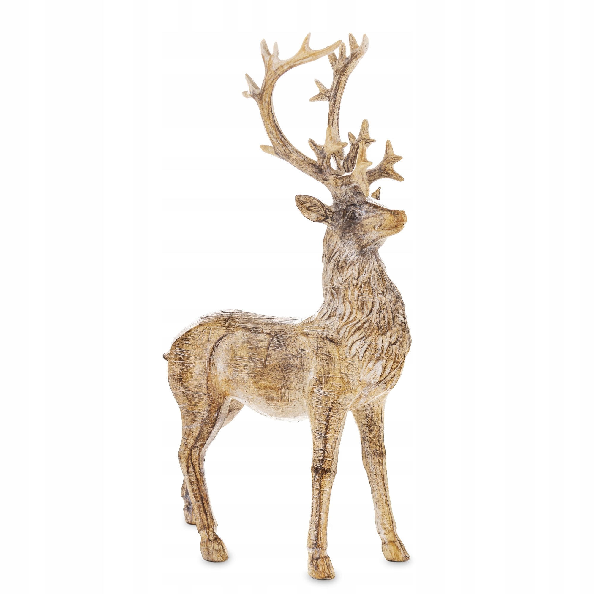 Figurka jelena Casa Roma z plastu, hnědá, 35 x 8,5 x 20 cm