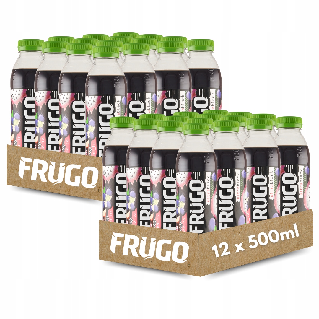 Levně Frugo Ultra Black Neperlivý víceovocný nápoj 500 ml x 24 kusů