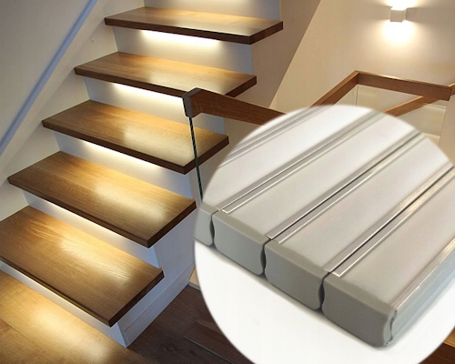 Set 10x Led schodišťová lišta 1 m Na Míru