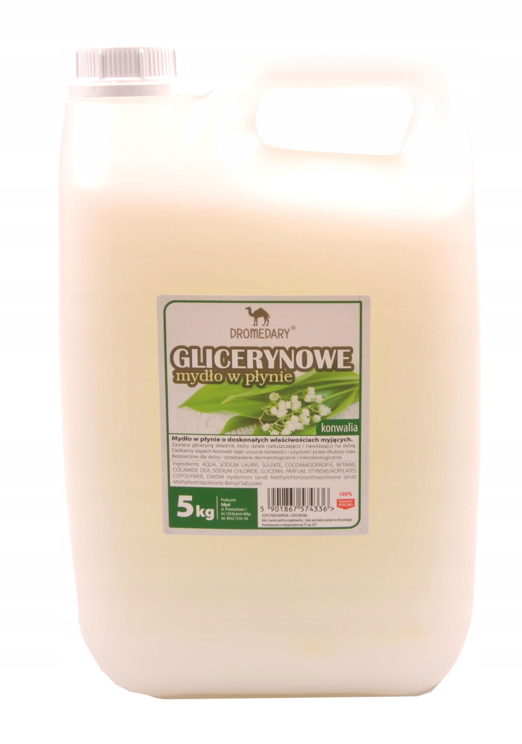 

Mydło W Płynie Glicerynowe Konwalia 5kg +doz 300ml