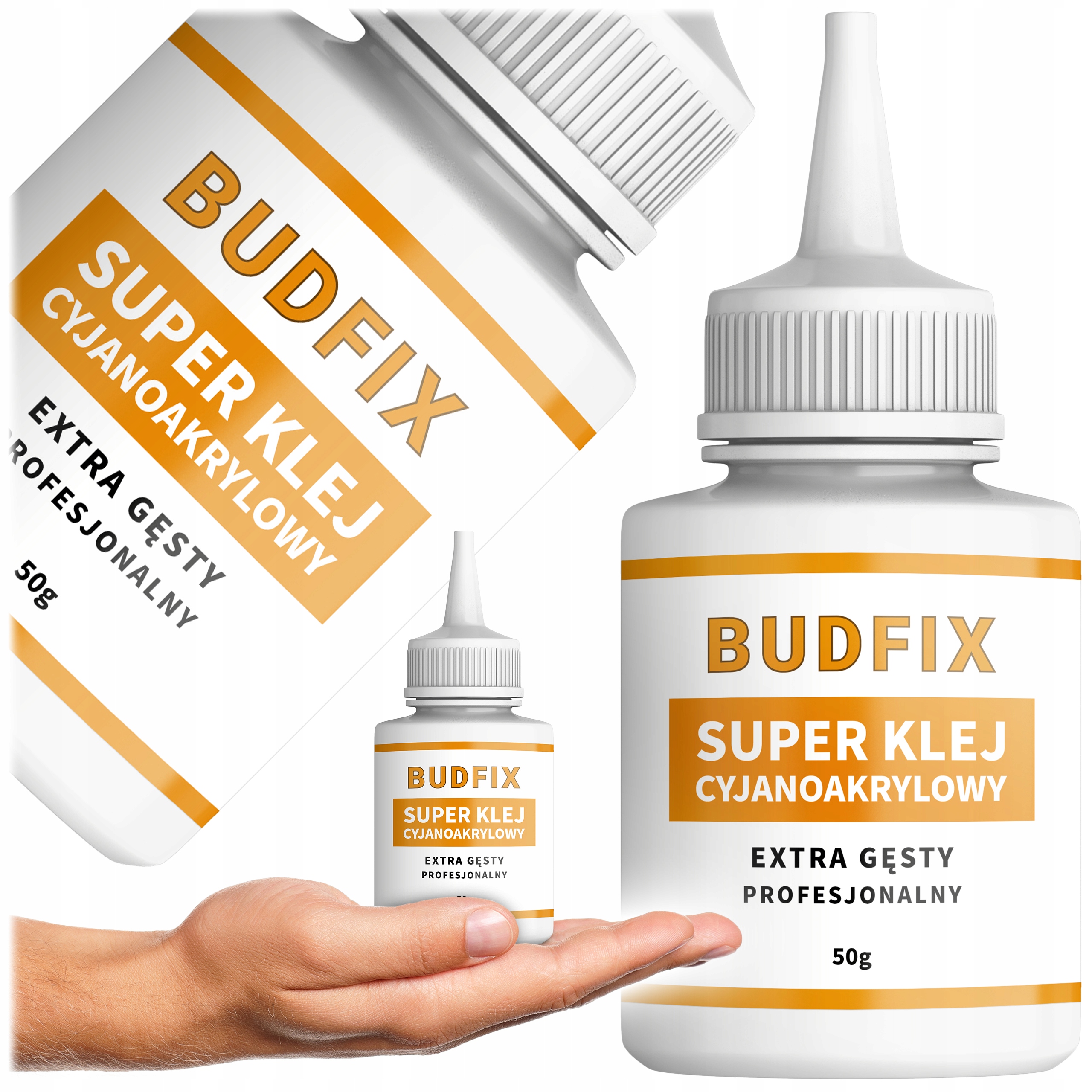 Klej Cyjanoakrylowy Sekundowy Przemysłowy Żel 50g Ca Mocny Nie Ścieka Piony