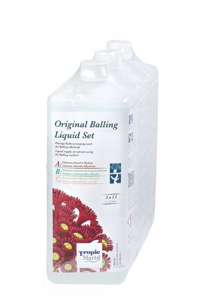 Levně Sada Pro Metodu Ballingu Tropic Marin Balling Liquid Set 3X1 L Pro Útesy Ro