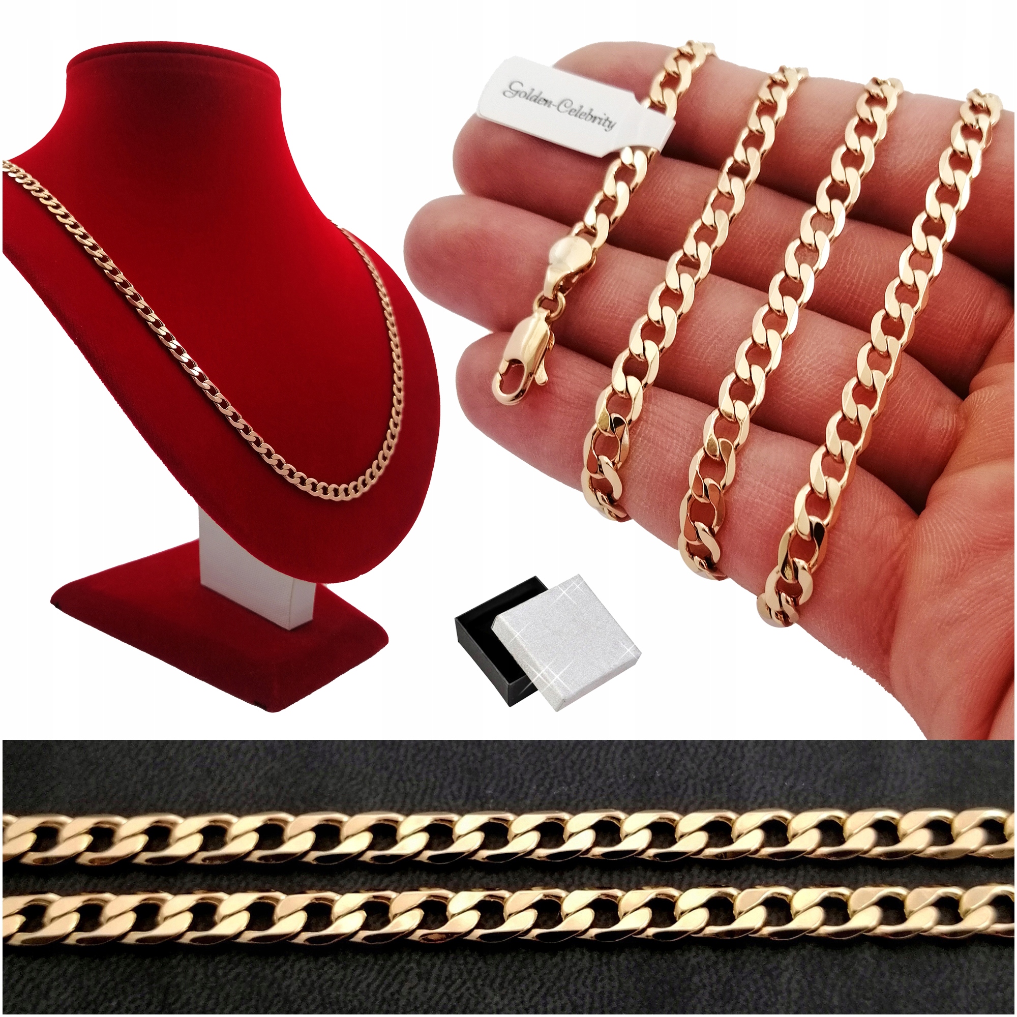 Zlatý Dámský Řetízek Pancerka 60cm/5mm Gravírování