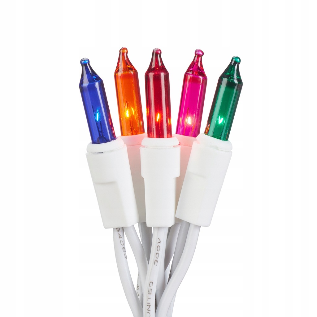 LAMPKI CHOINKOWE ŚWIĄTECZNE MULTIKOLOR 10 LED Długość sznura 1.95 m