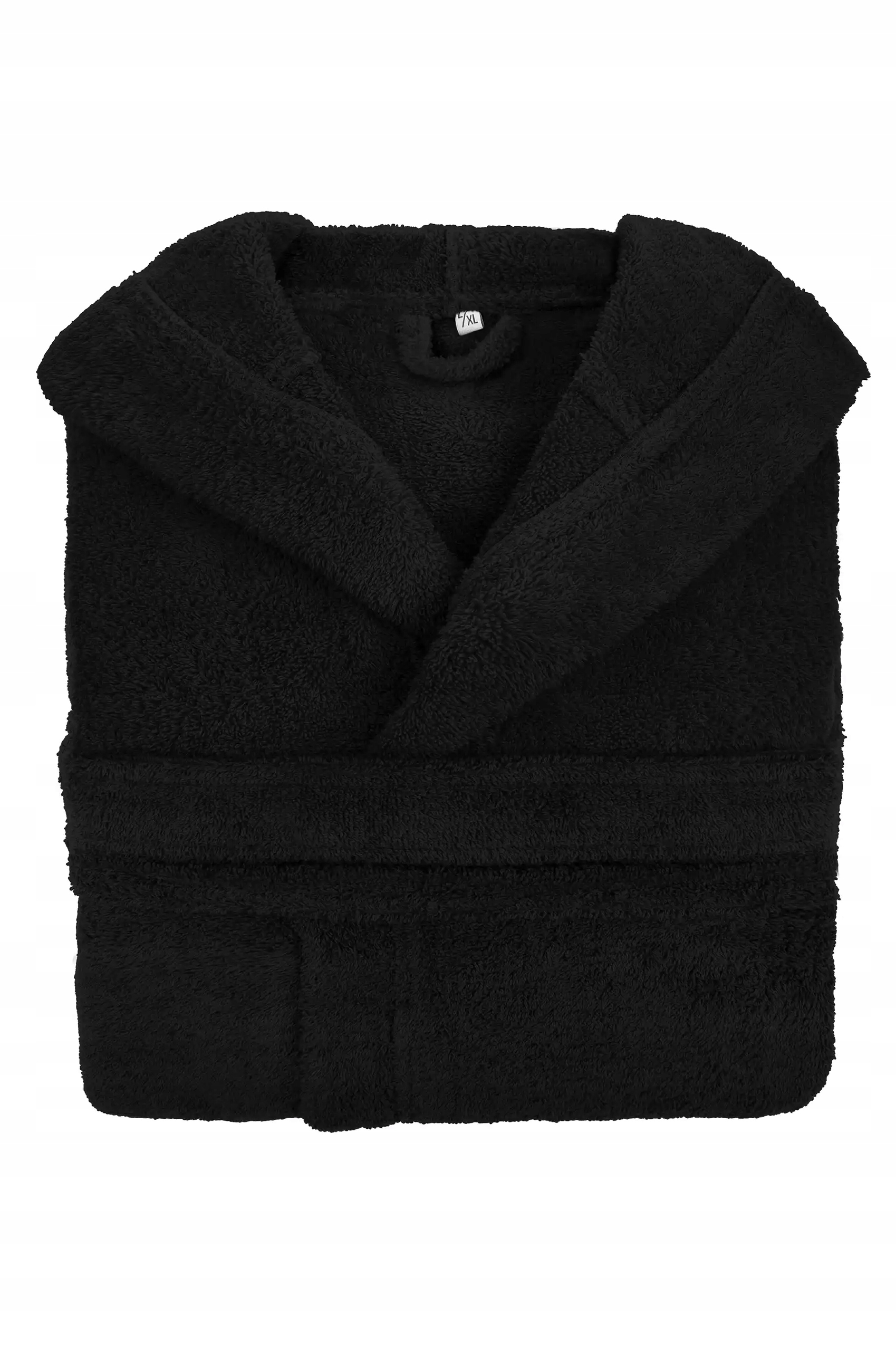Bavlněný Hotelový Unisex Dámský Župan Robin XXL Černý