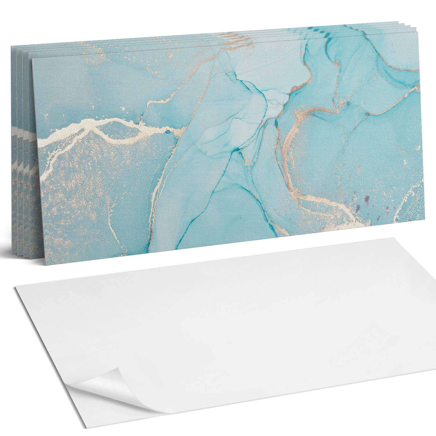 Dekorativní vinylové dlaždice na zeď Tekutý abstraktní motiv 6 x 60 x 30 cm