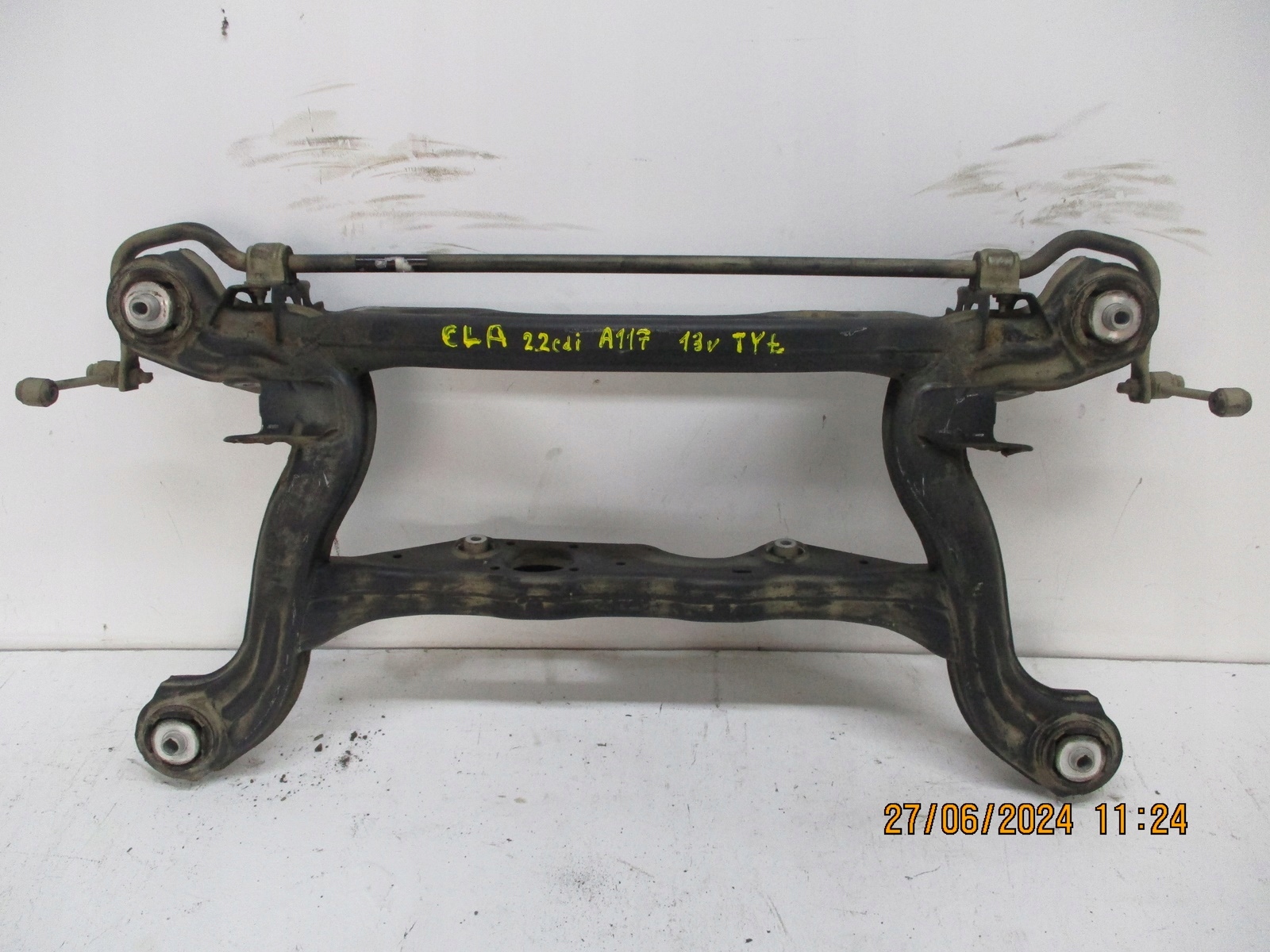 axle beam subframe axle beam rear part MERCEDES CLA A117 2.2 CDI