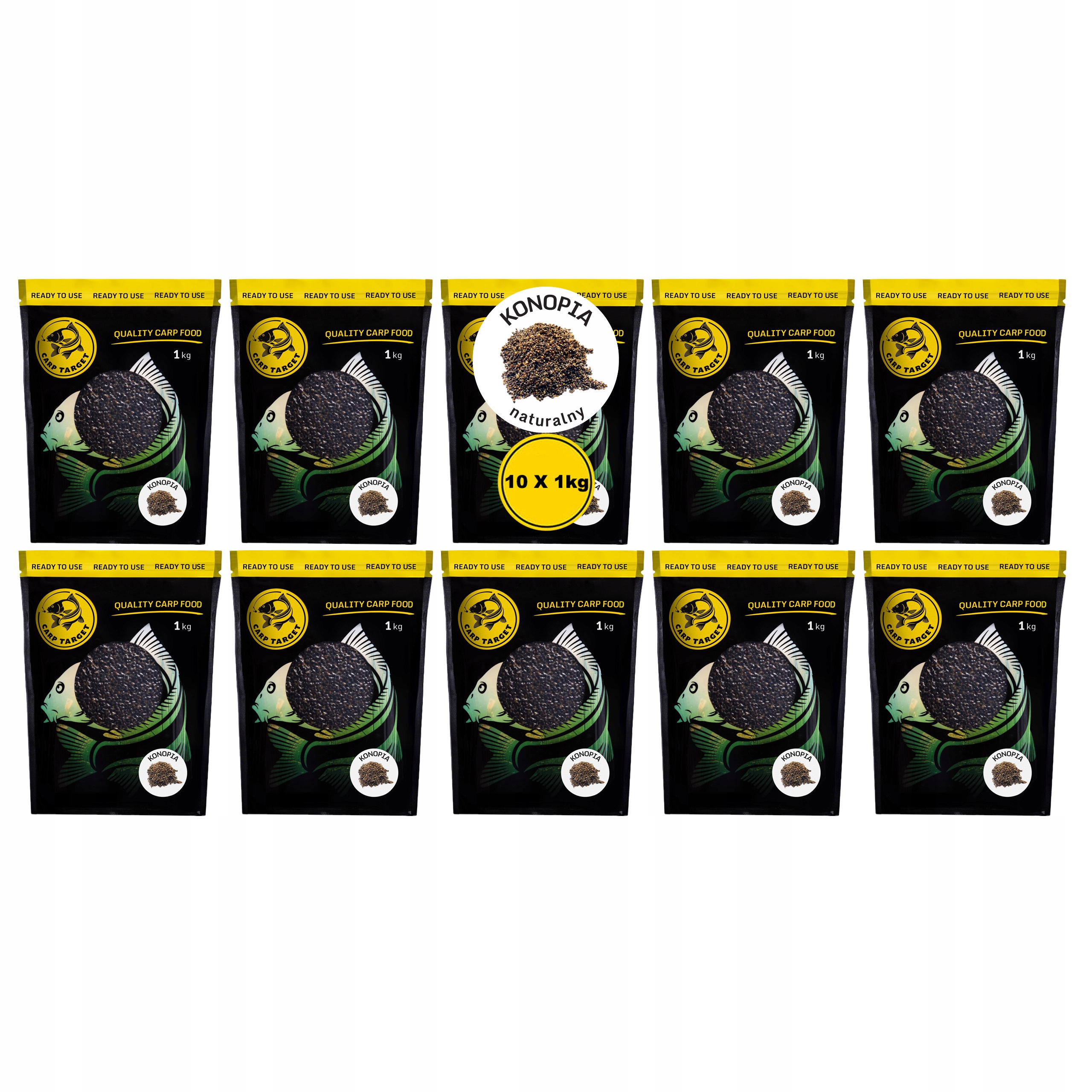 Konopná hotová Návnada 10 kg (10 x 1 kg) Carp Target