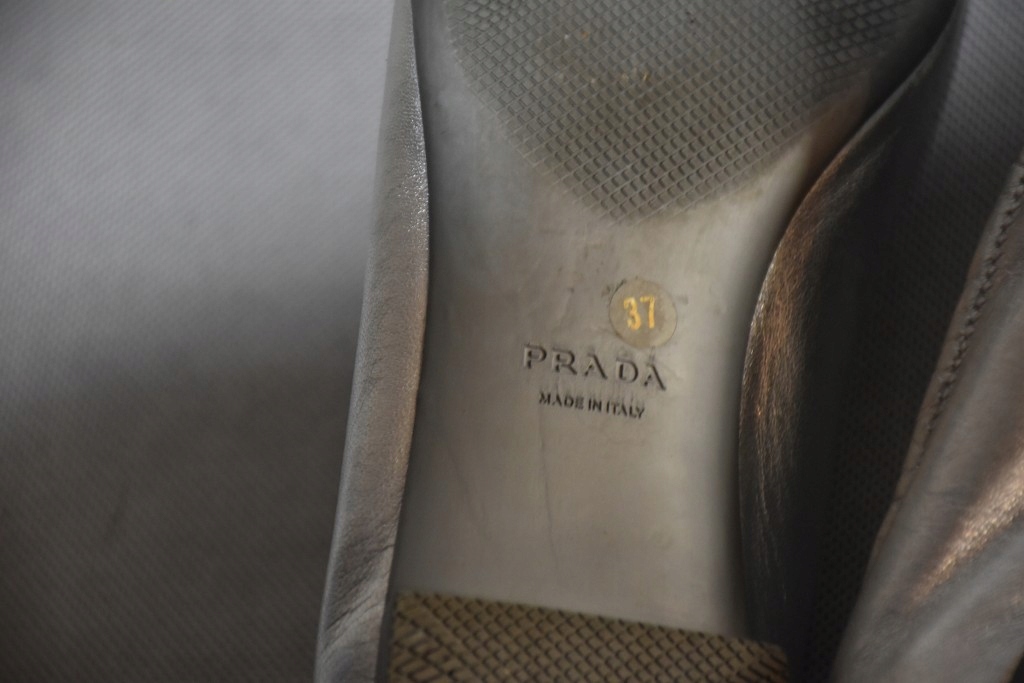 Prada balerinki damskie ballet flats 37 Materiał zewnętrzny skóra naturalna