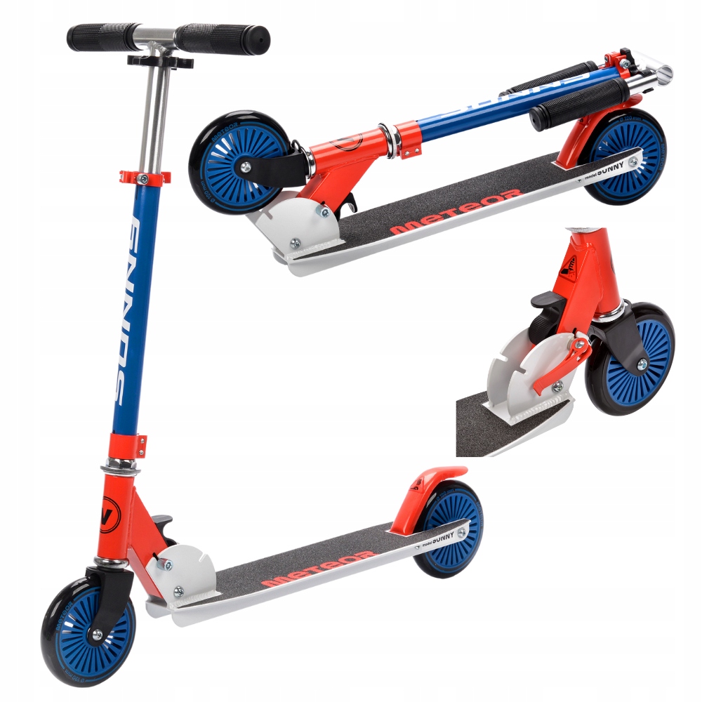 Hulajnoga Składana Miejska Lekka Dla Dzieci Kółka 120 mm ABEC-7 Meteor