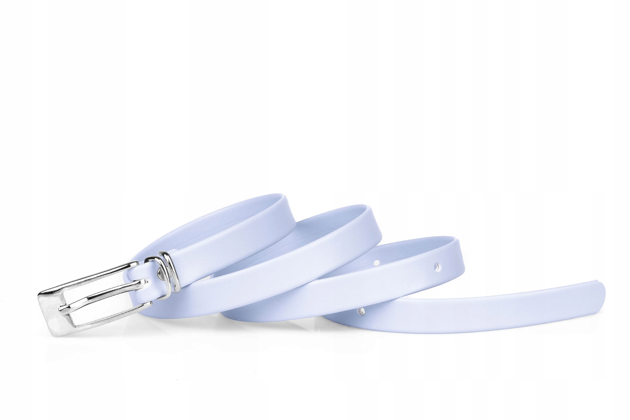 

Pasek damski klasyczny błękitny mat 1,5 cm