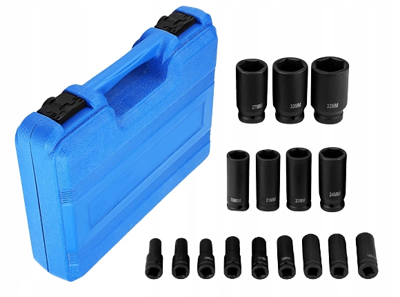 Zestaw nasadek udarowych GREENSEN 16el 10-32mm 1/2