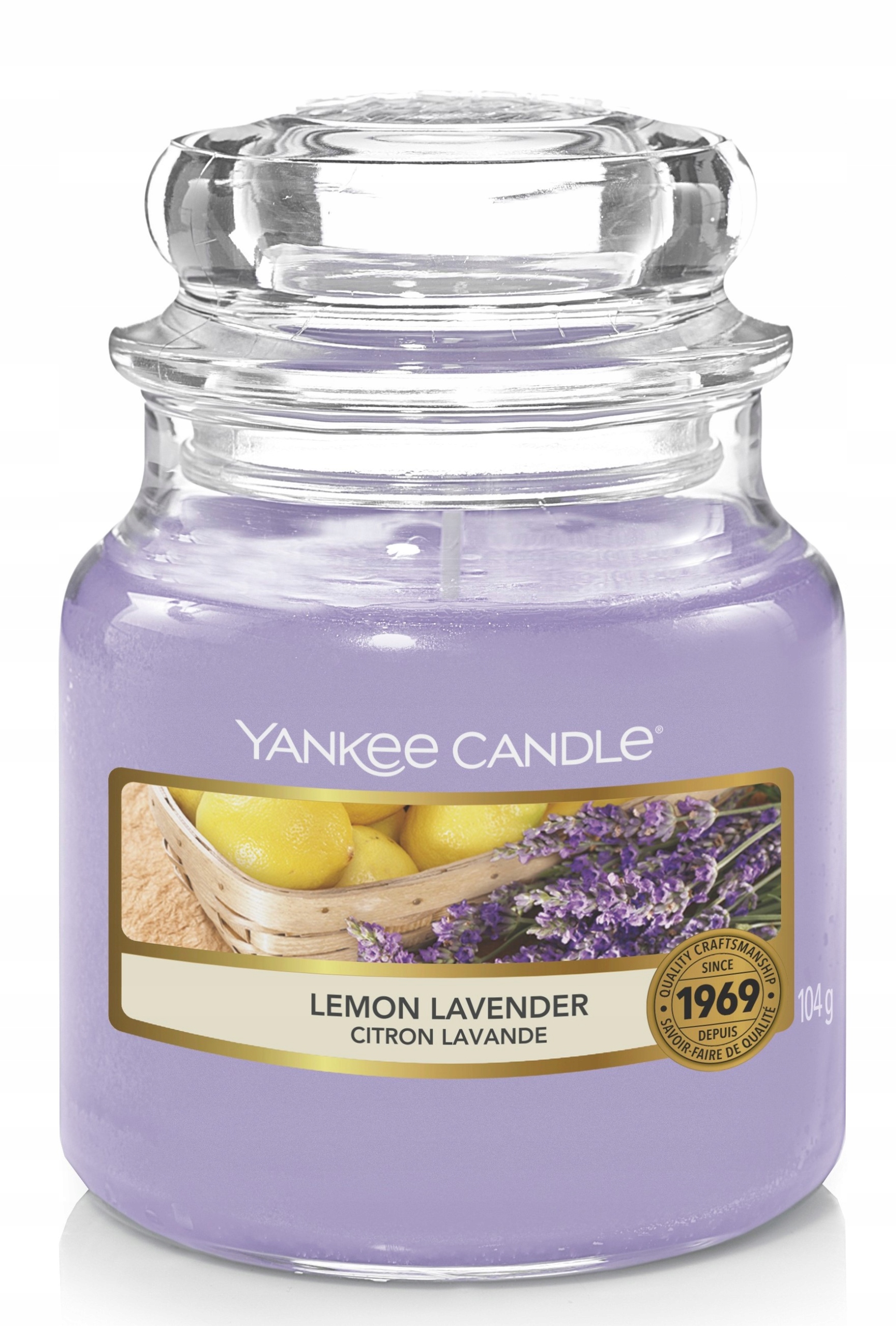 

Świeca mała Yankee Candle Lemon Lavender 104g