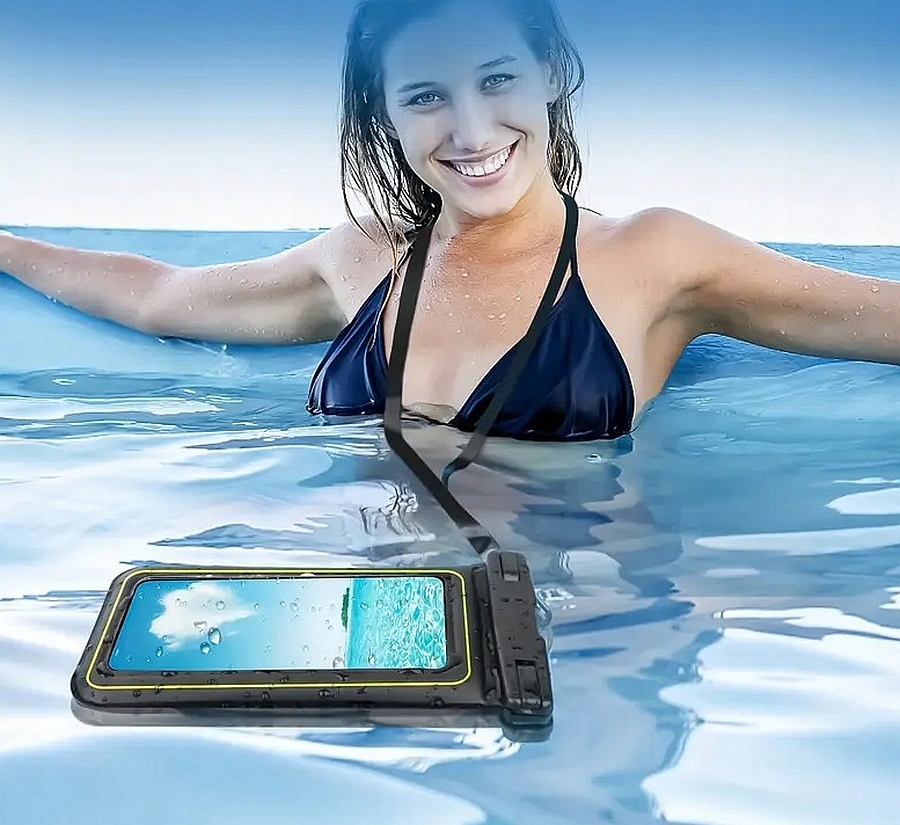 ETUI NA PIENIĄDZE TELEFON WODOSZCZELNE WODOODPORNE IP68 PŁYWAJĄCE NA PLAŻE Marka MBM