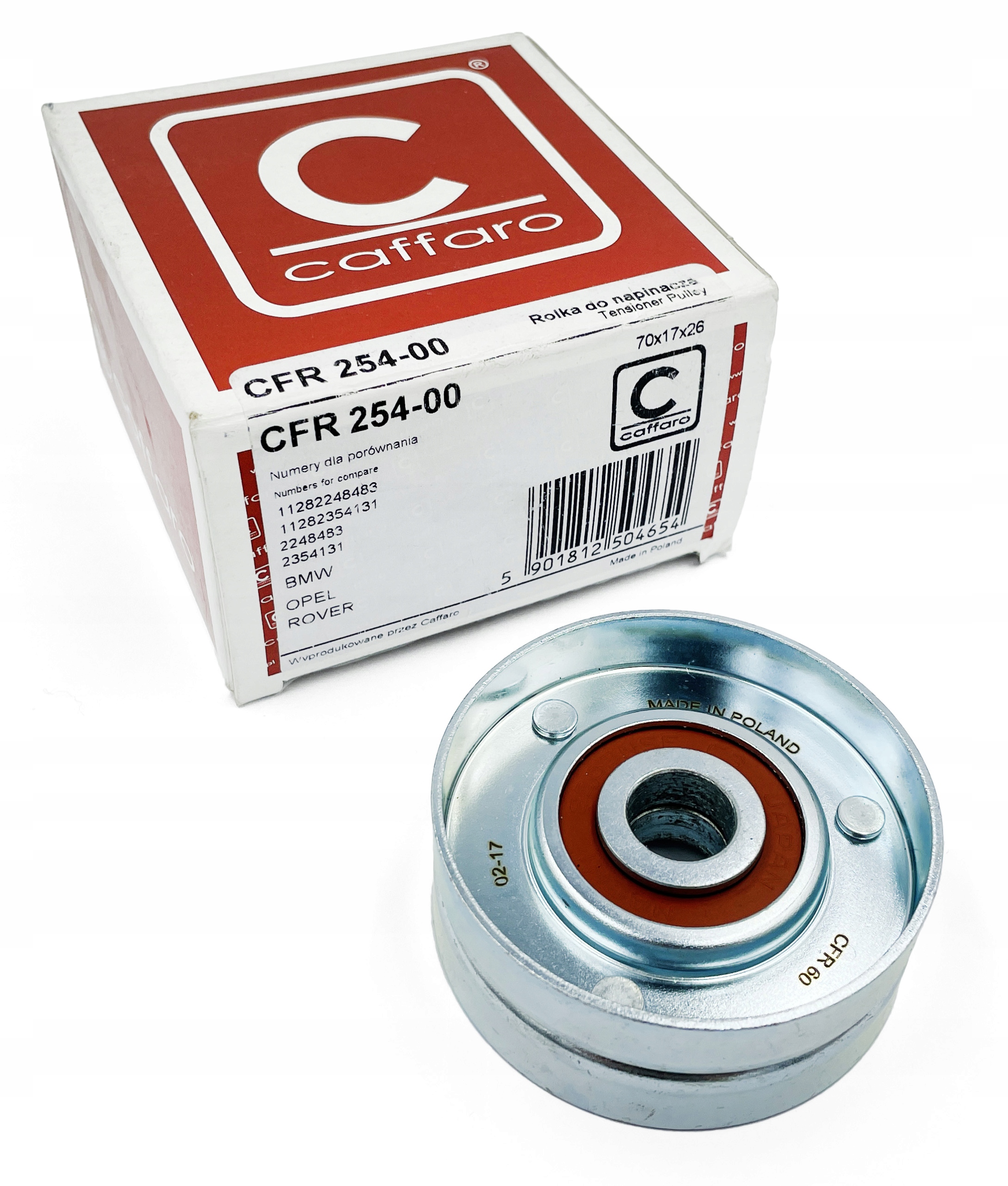 

Rolka napinacza 70x15x25,5 Caffaro 254-00