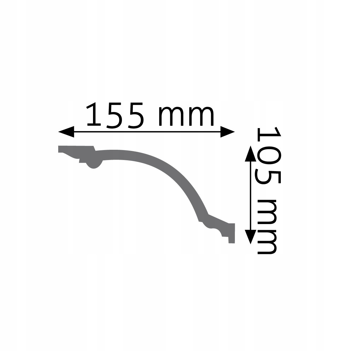 BIAŁA listwa przysufitowa Creativa by Cezar LGG-19 Marka Creativa by Cezar