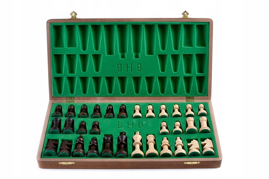 SZACHY TURNIEJOWE NR. 4 - ORZECH BHB Rodzaj szachy drewniane turniejowe