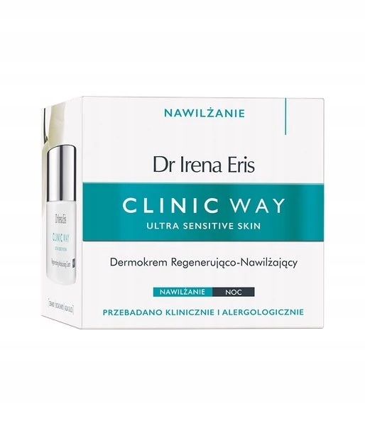 Dr Irena Eris Clinic Way- Dermokrem Nawilżająco-łagodzący SPF20 Na NOC,50ml