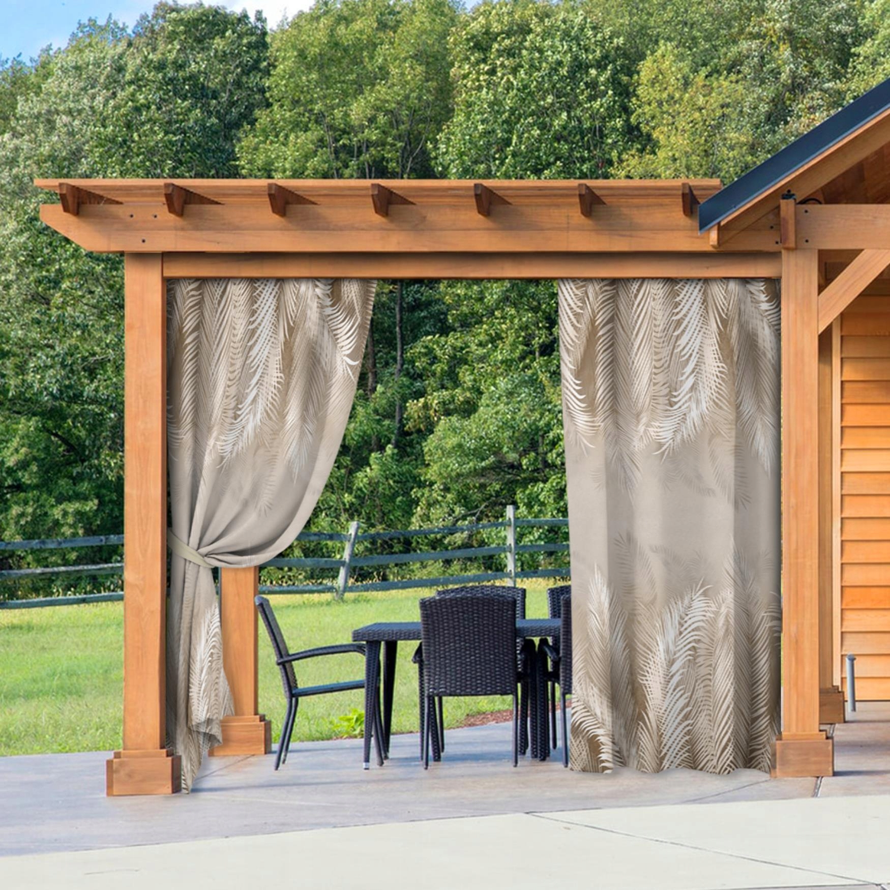 ZASŁONY OGRODOWE 155x220 WODOODPORNE ZASŁONA NA TARAS DO ALTANY TUNEL 192 Producent HomeView
