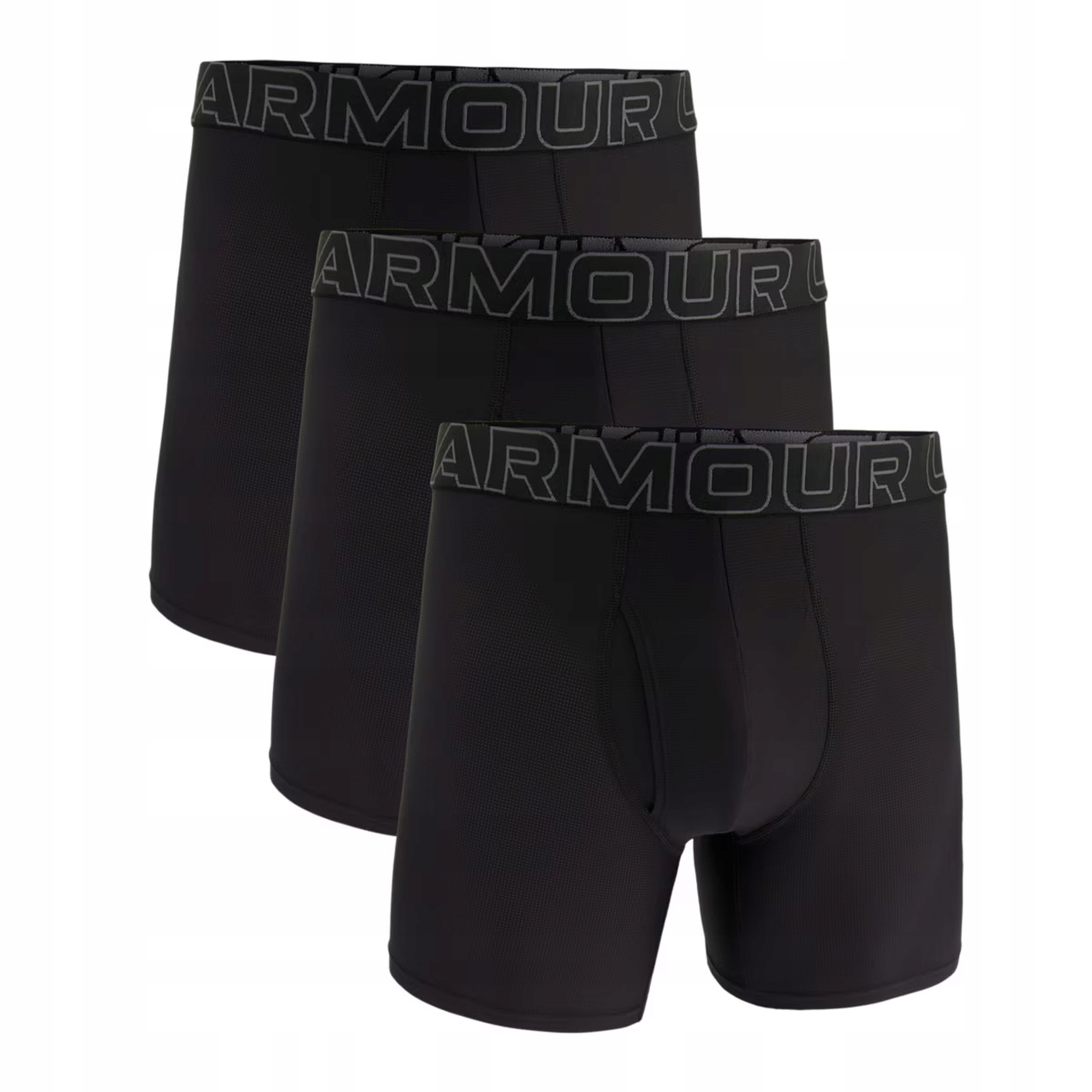 Under Armour Pánské boxerky Perf Tech Mesh 6in 3-pack Black XL