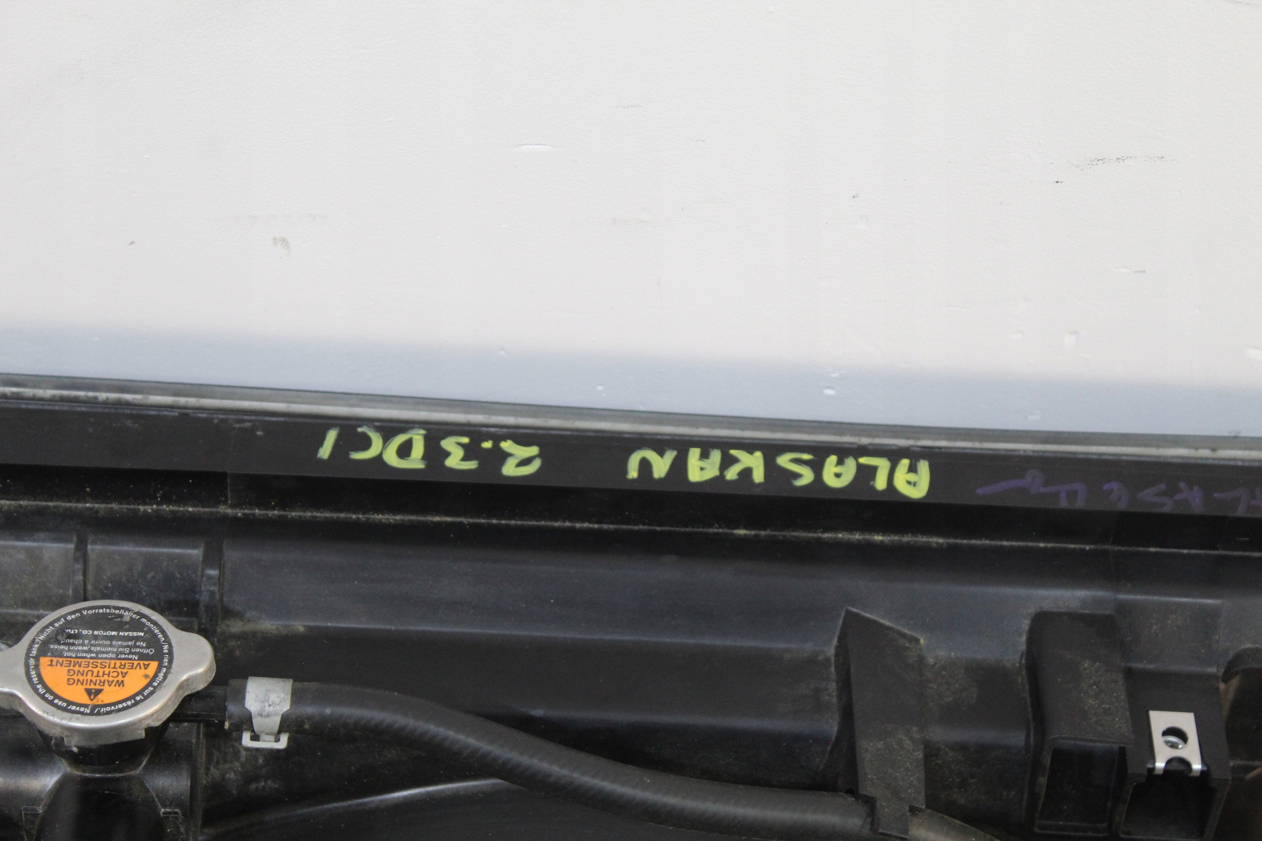 support panel for radiators radiator RENAULT ALASKAN