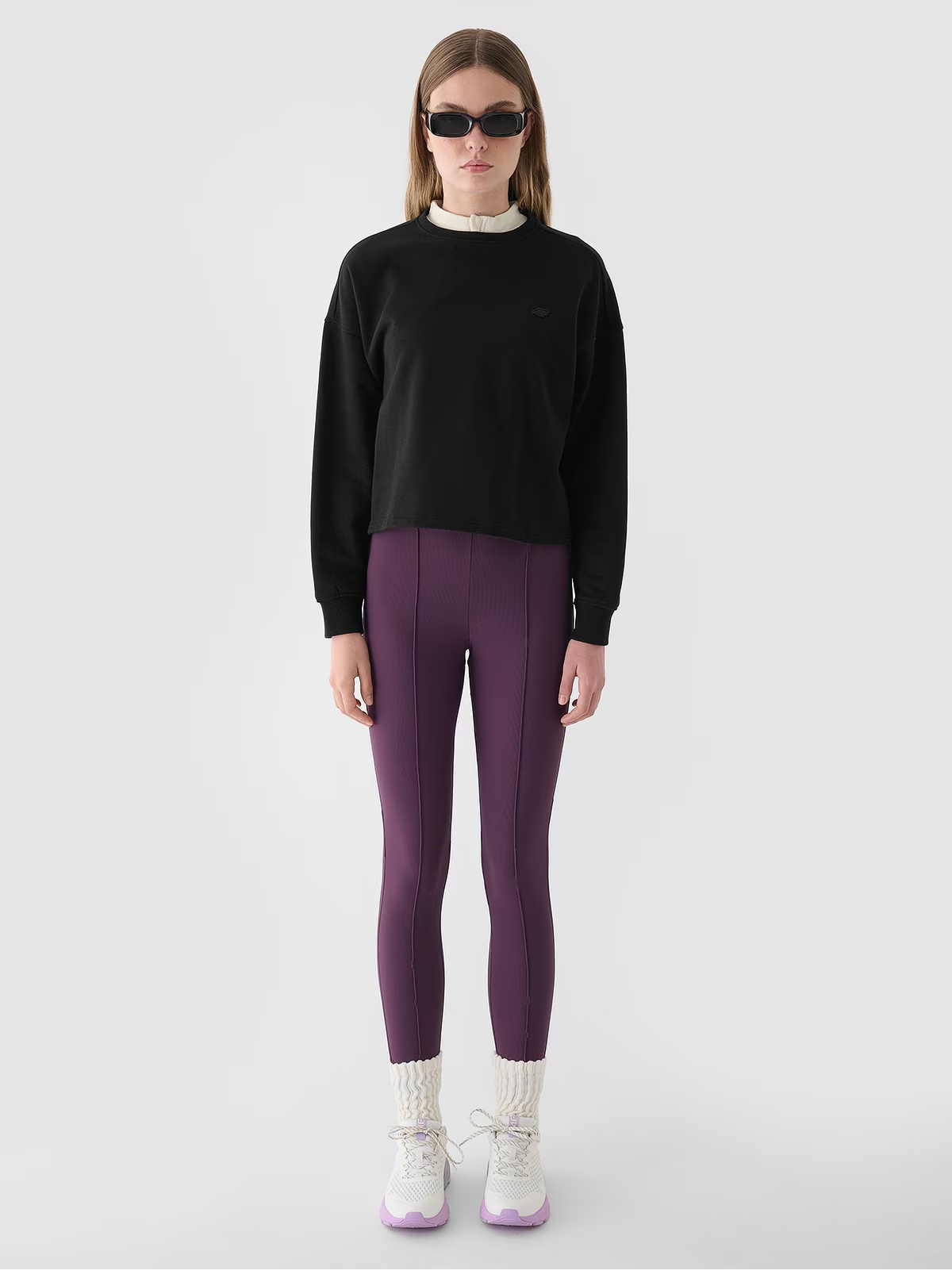 BLUZA DAMSKA M 4F NIEROZPINANA BEZ KAPTURA TSWSF1305 AW24 Rozmiar M