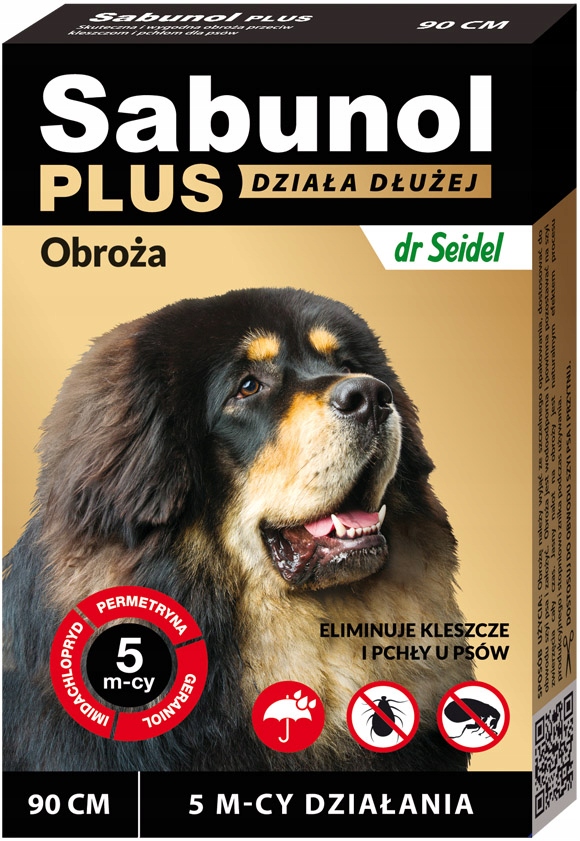 

Sabunol Plus obroża na Pchły Kleszcze dla psa 90cm