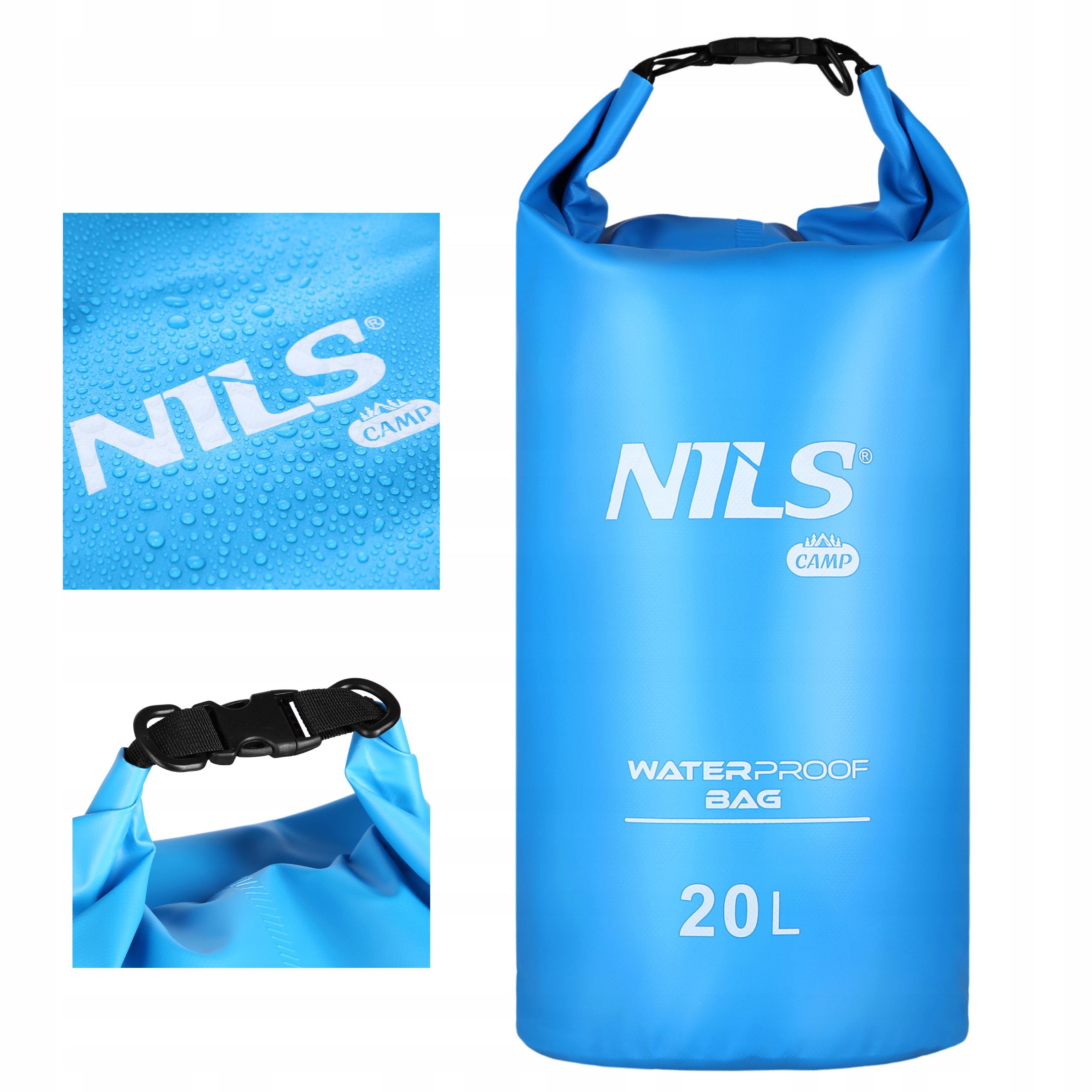 Plecak wodoszczelny 20L worek dry bag torba na kajak żagle Nils Camp