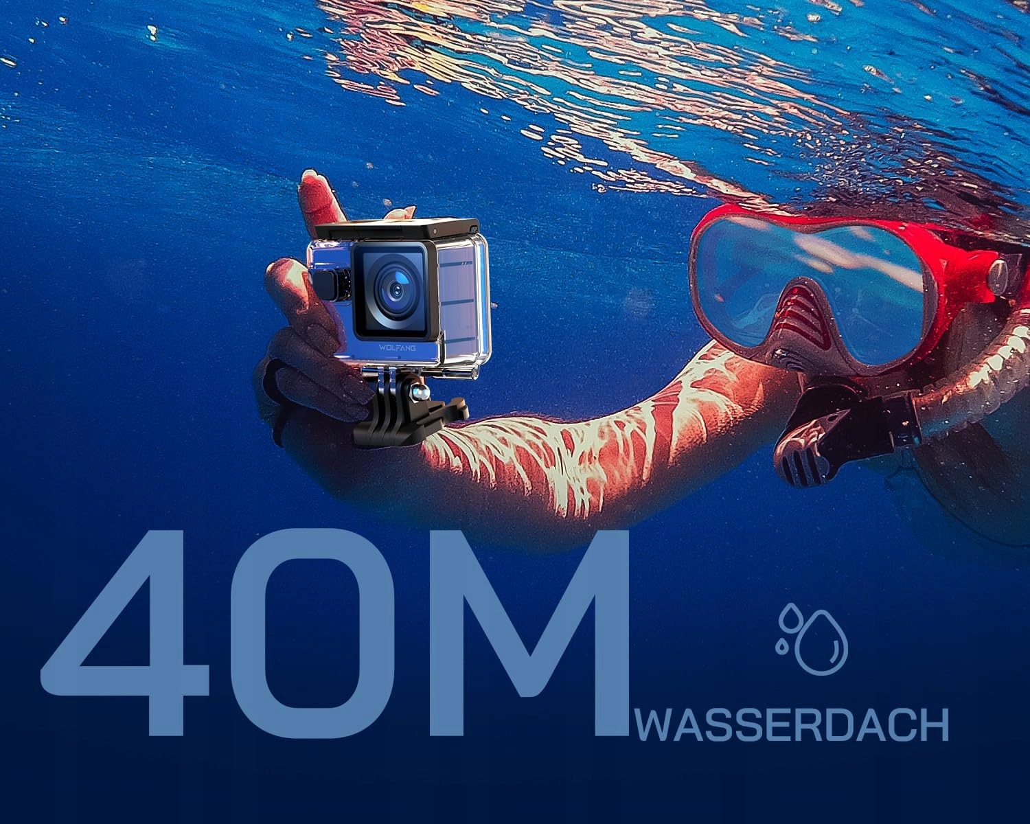 WOLFANG GA300 Kamera Sportowa 4K 60FPS Wodoodporna WiFi EIS — miniatura 6