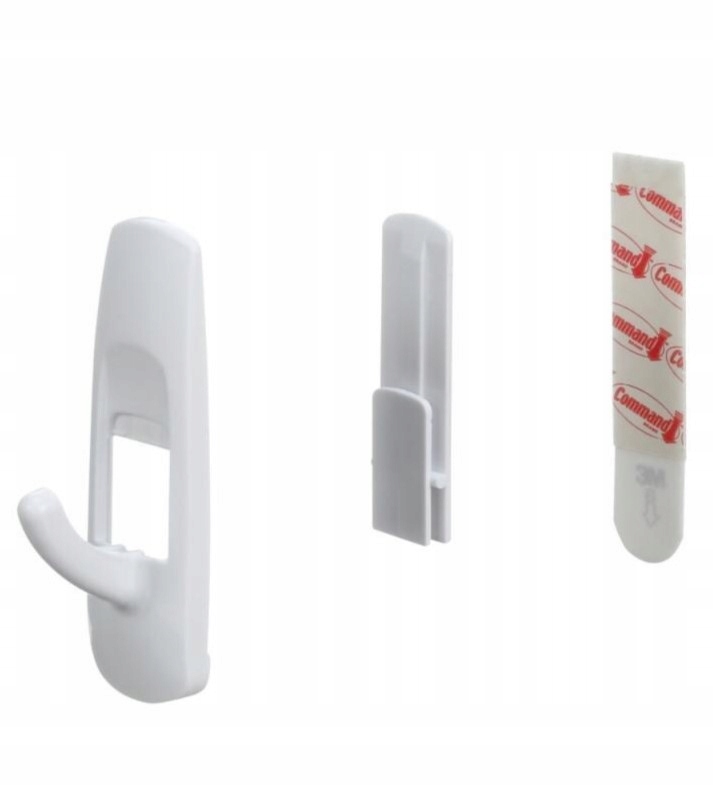 HACZYKI SAMOPRZYLEPNE ŚREDNIE BEZINWAZYJNY MONTAŻ 1.3 KG 3M COMMAND 2 SZT Marka Command