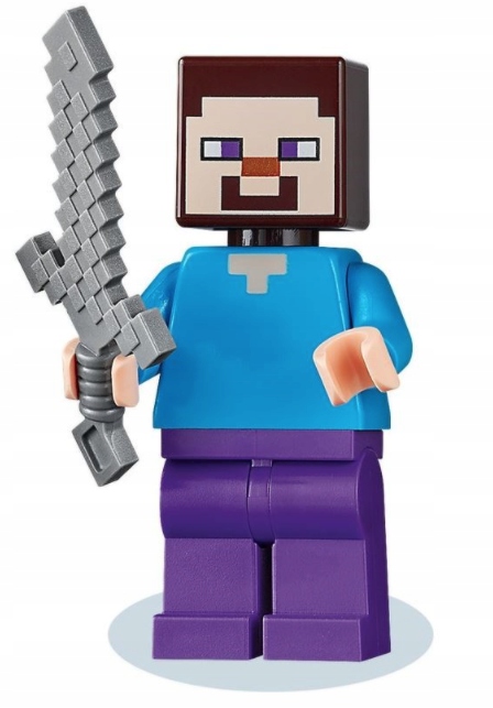 

Lego Figurka Minecraft Steve miecz 21113 min009