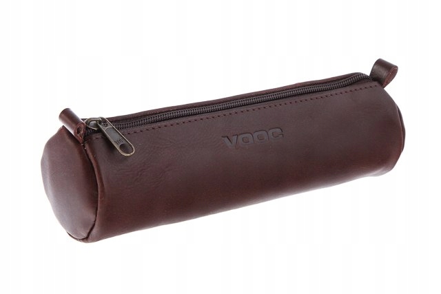 

Duży okrągły piórnik Vintage P35 Brown