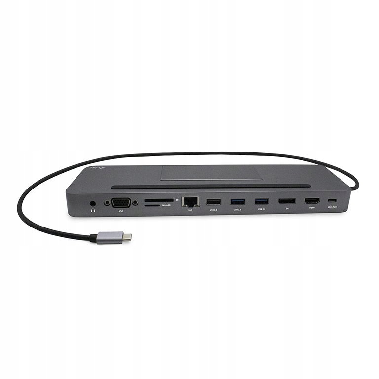 i-tec Usb-c Metal Ergonomic 4K 3x Display Docking Station, Power Delivery