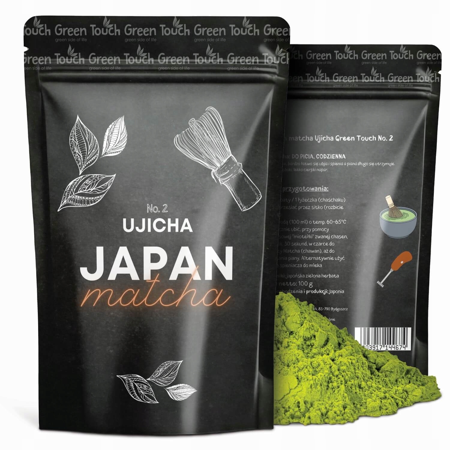 Levně Čaj matcha japonský 100 g Ujicha denní Green Touch Uji Kyoto