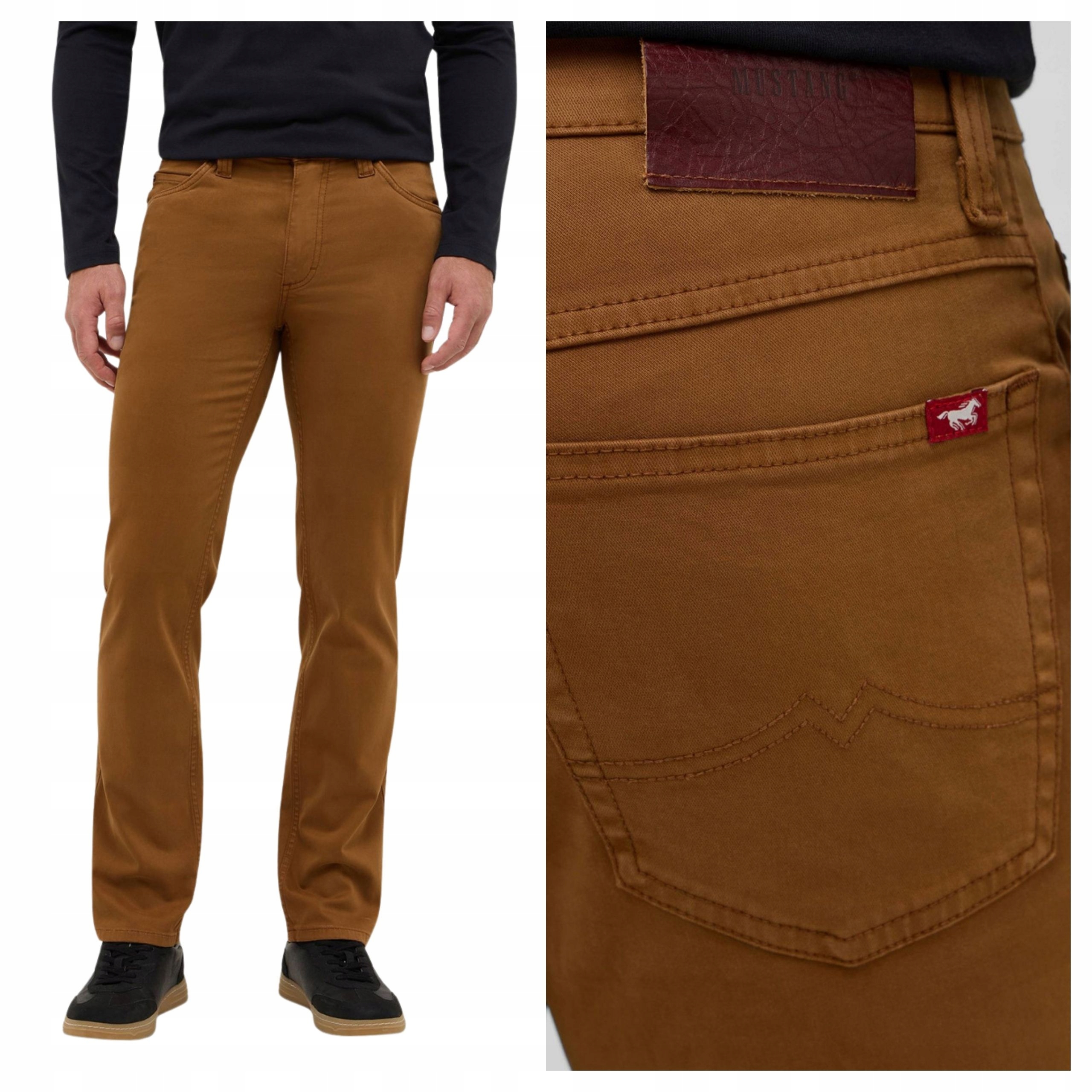 Pánské džíny Mustang Tramper Straight Béžové Bavlněné Klasické W36 L30