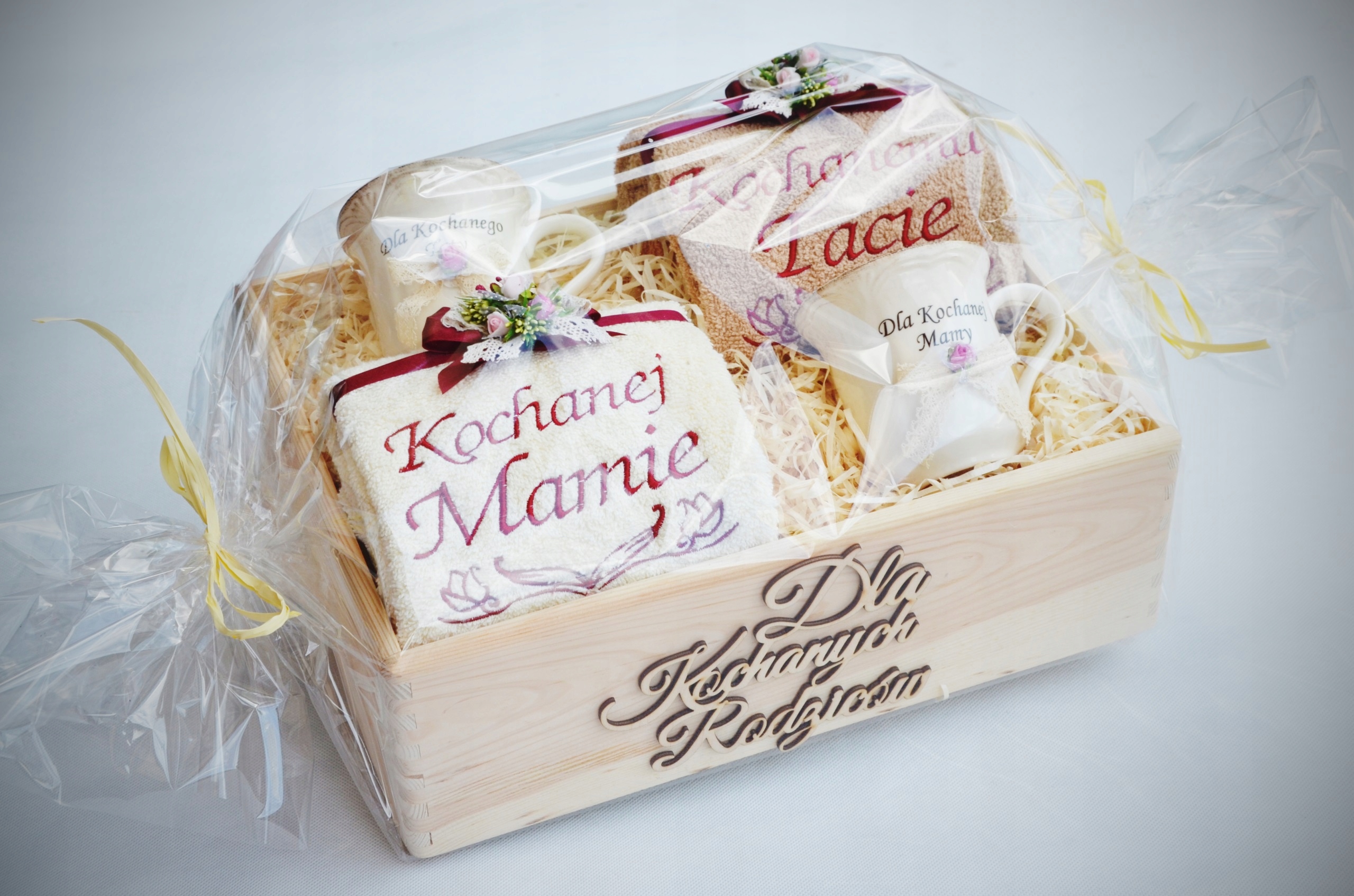 PIĘKNE Podziękowanie dla Rodziców Ślub Porcelana Marka OP