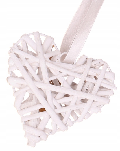 

Serce wiklinowe białe zawieszka 10cm